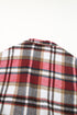 Plaid Button Up Lapel Jacket